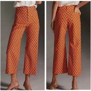 Sarah Gordon Maeve The Colette Wide-Leg Crop Pants - size 6